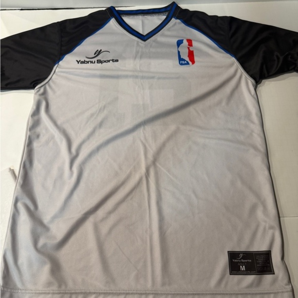 Men's Blue and White Jersey